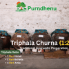 Triphala Churna 1:2:4 preparation using traditional Ayurvedic method with Harad Baheda and Amla